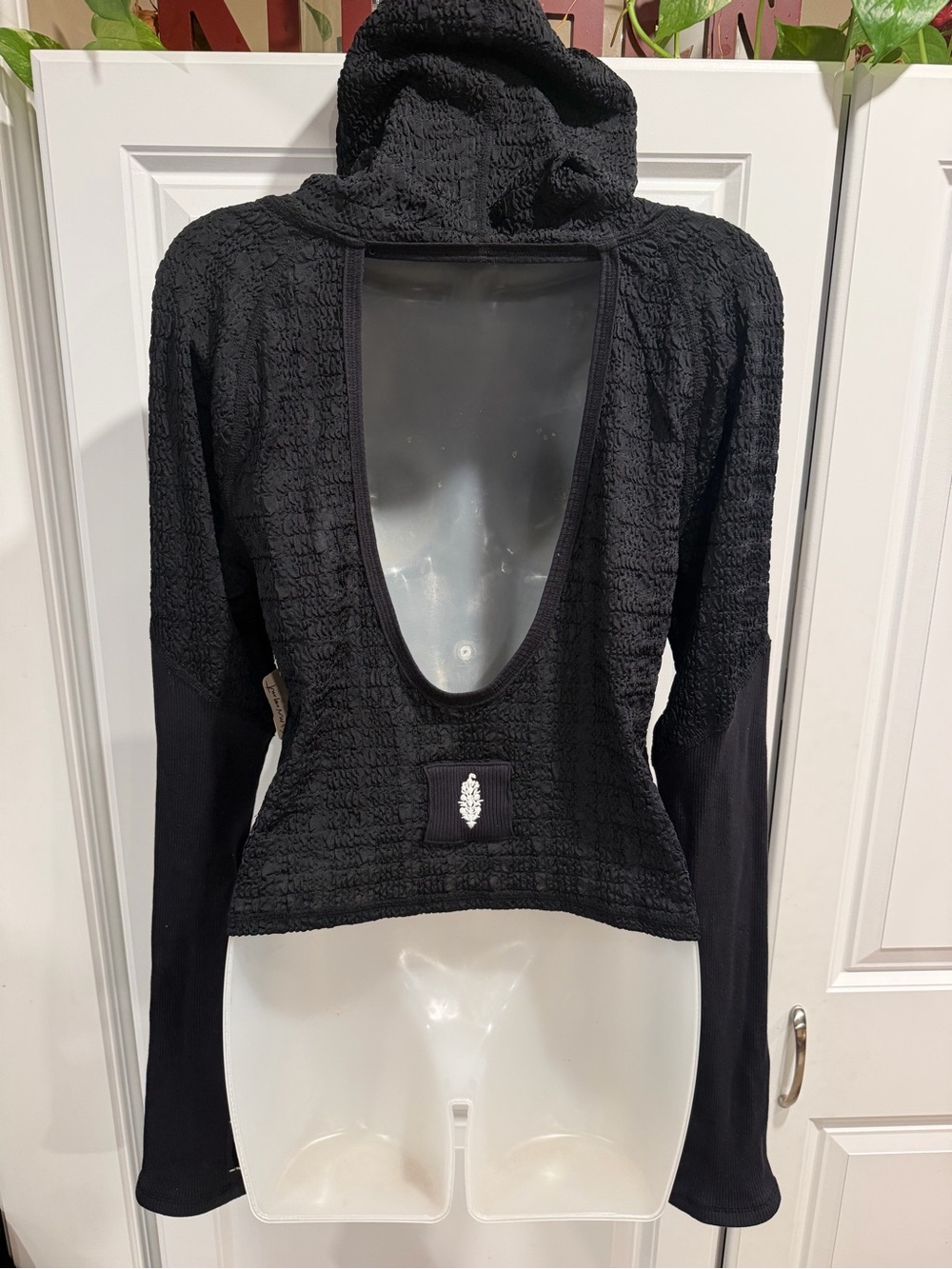 Free People FP Movement NWT Lucky Layer Open Back Hoodie XL